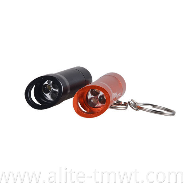 High Quality Mini Colorful Bottle Opener Keychain And 3 LED Torch Flashlight